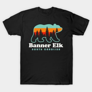 Banner Elk North Carolina Bear Souvenir T-Shirt